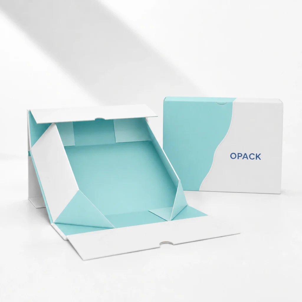 Custom 7-board folding rigid box with collapsible structure