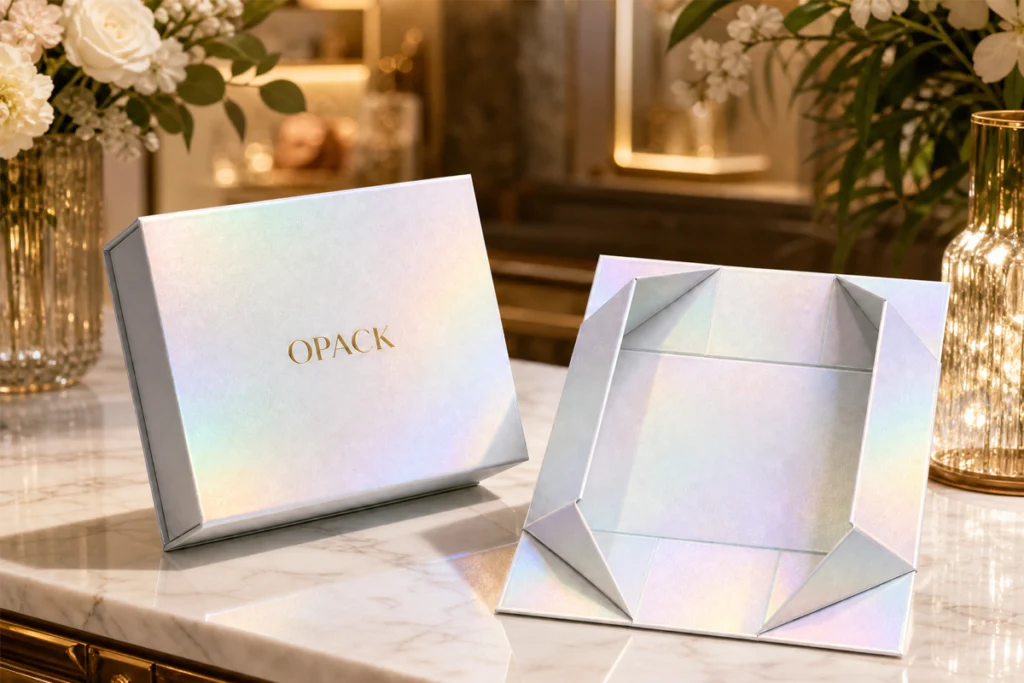 Book-style collapsible rigid box