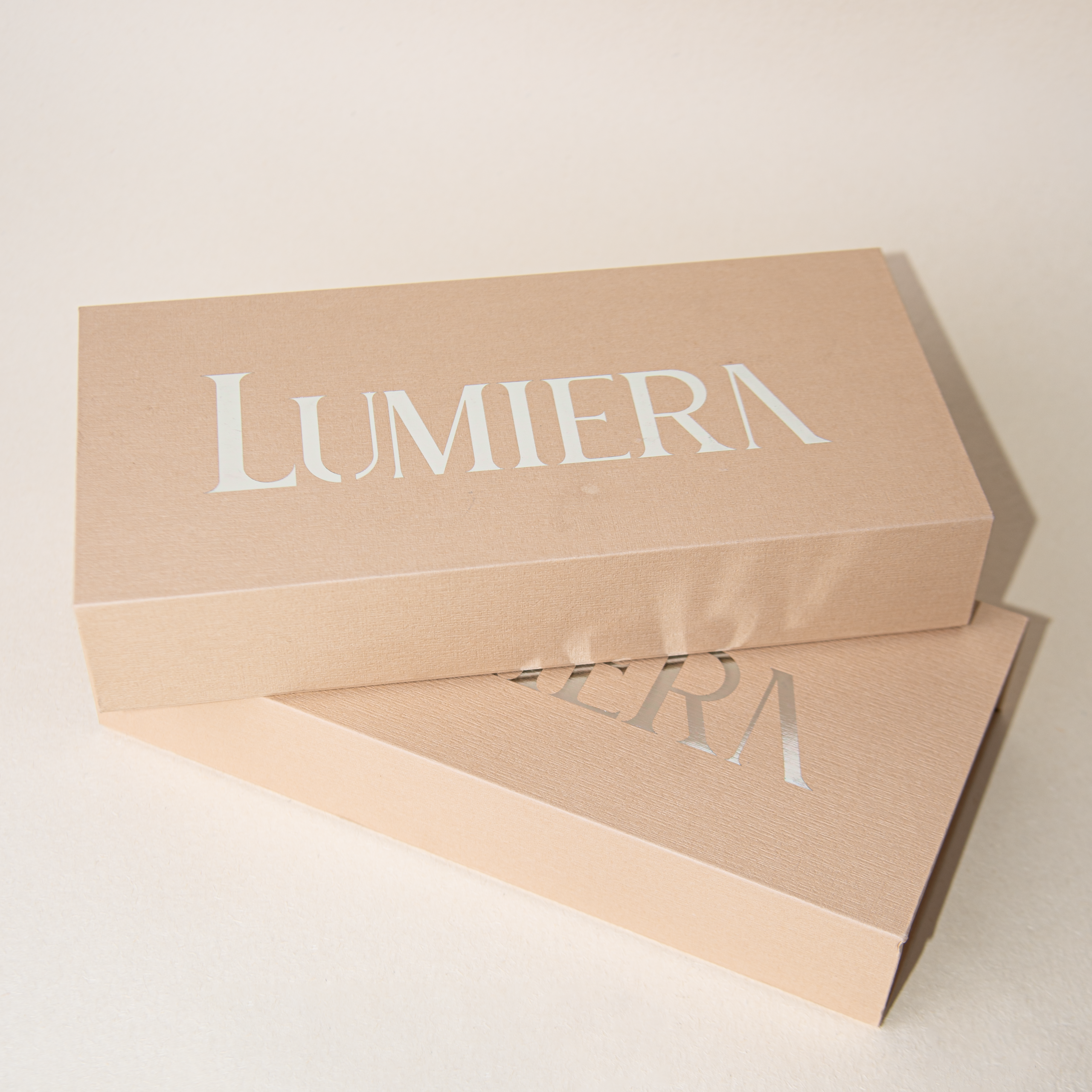 Silver hot-stamped rigid box
