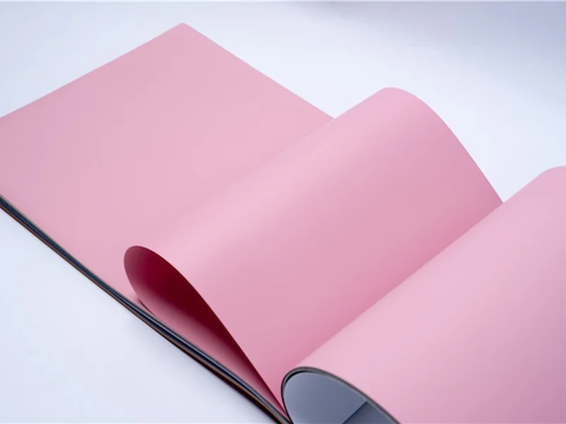 Soft-touch lamination close-up on a collapsible rigid box