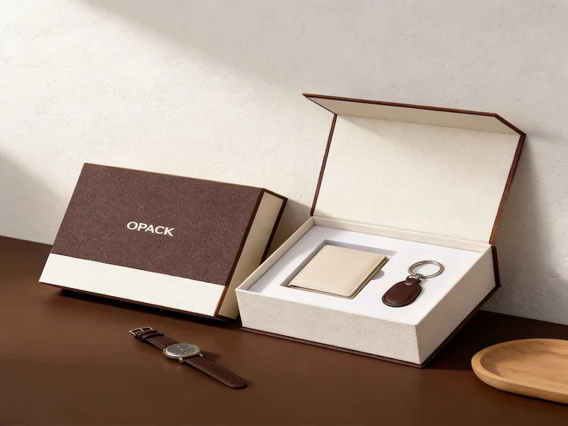 Book-Style Box Packaging for Accessories book-style collapsible rigid box for accessories