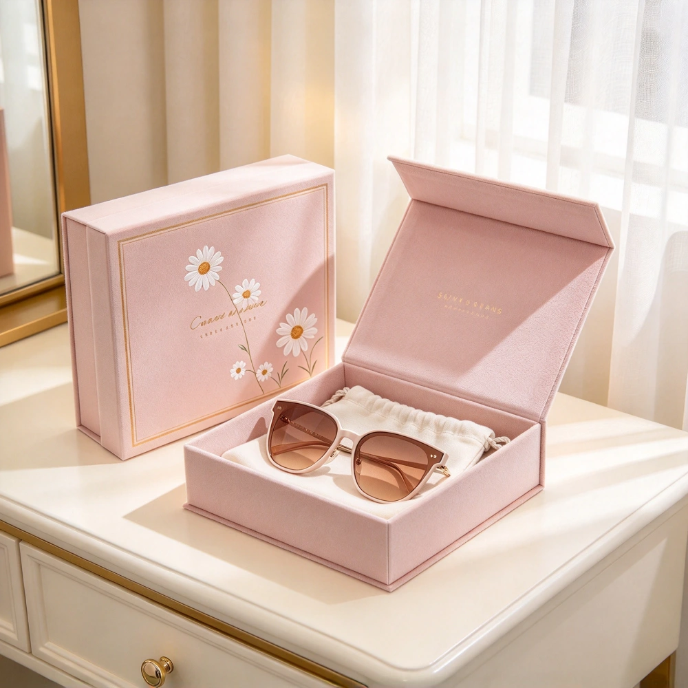 collapsible rigid gift box for sunglasses